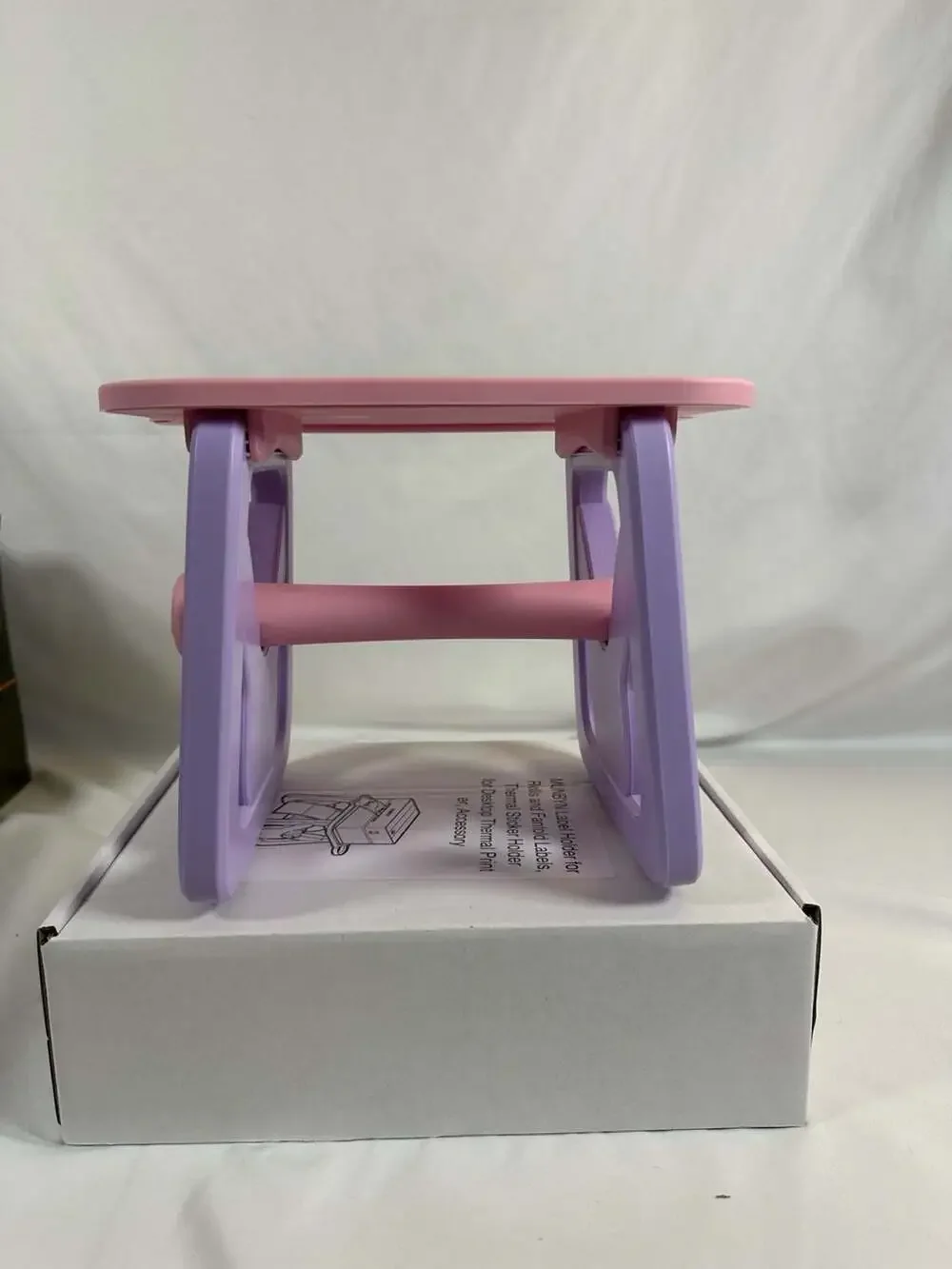 MUNBYN Hot Pink & Purple Label Roll Holder